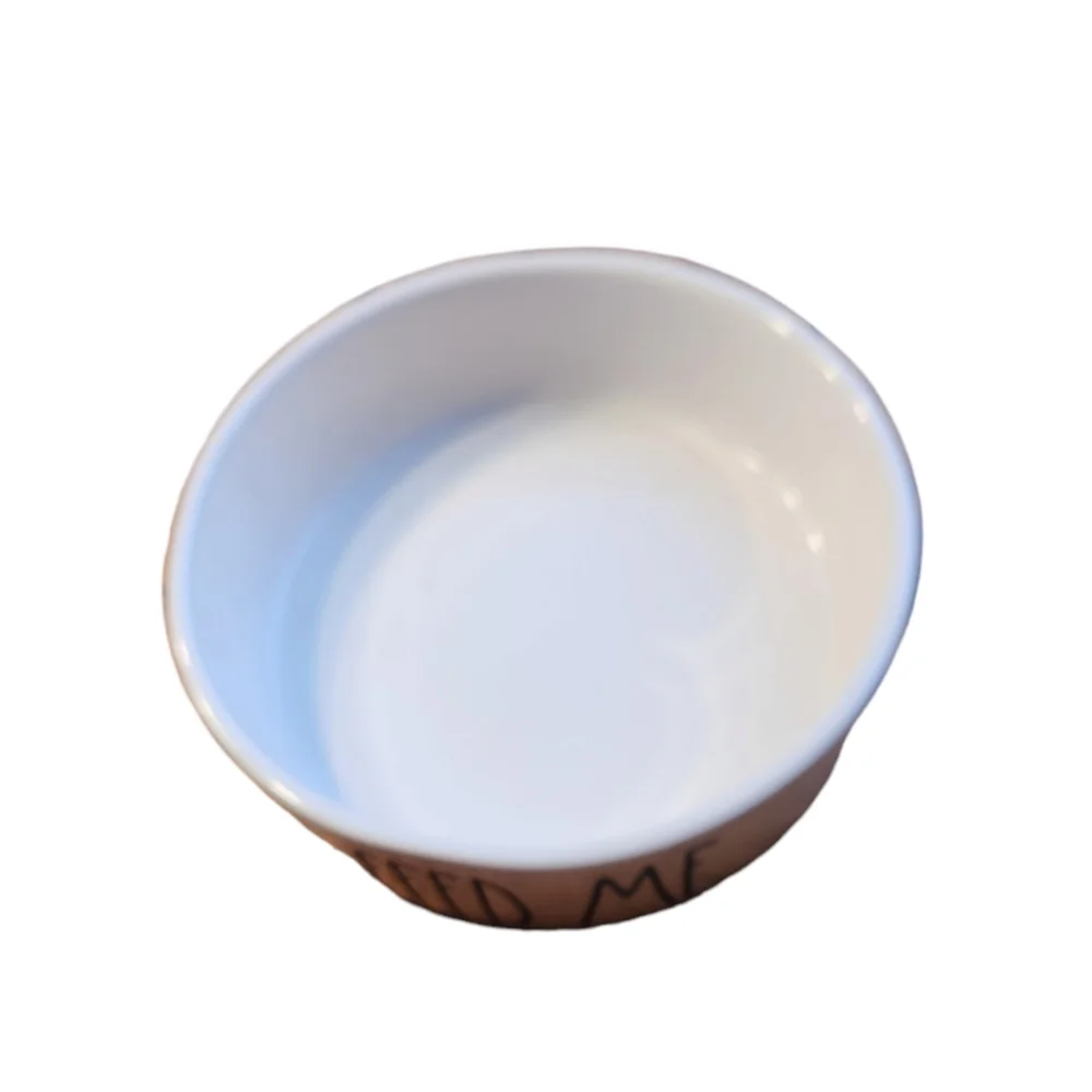 Rae Dunn Feed Me Small Pet Bowl Artisan Collection